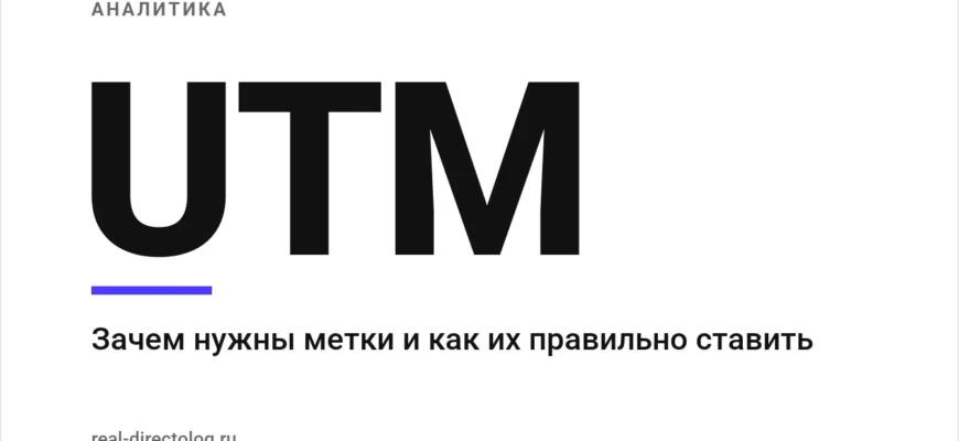 Обложка: UTM. Зачем нужны метки и как их правильно ставить